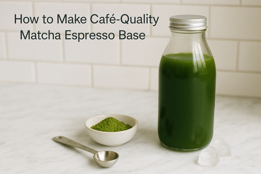 How to Make Commercial-Grade Matcha Espresso Base for Your Café