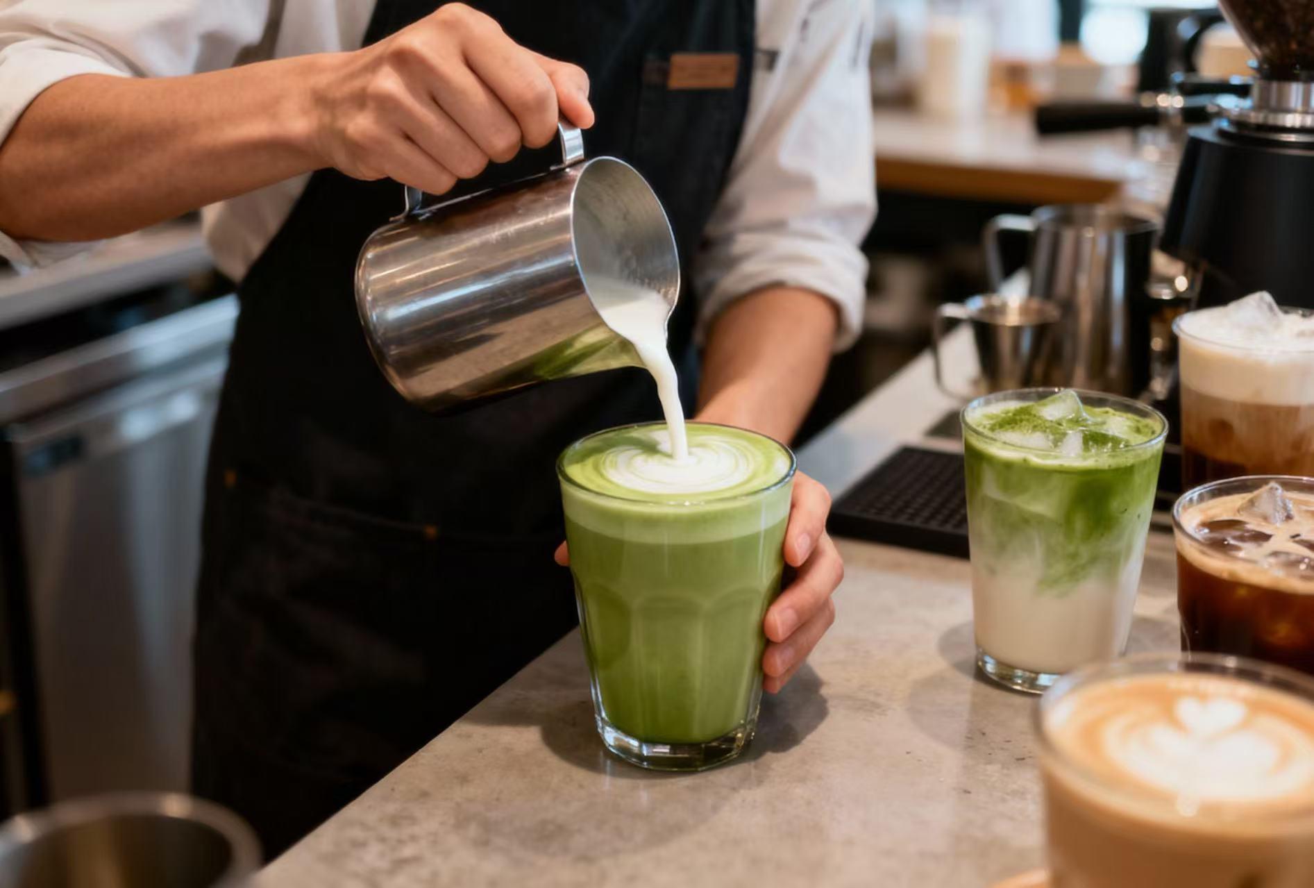 Making Matcha Latte